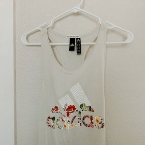 Adidas Floral Racer Back Tank